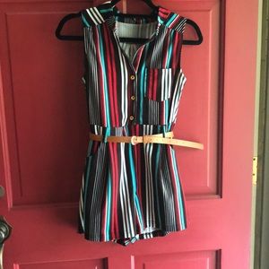 Striped Romper